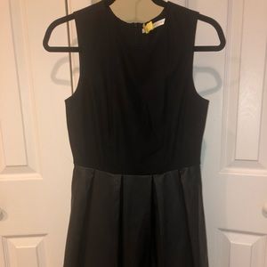 Susana Monaco Wool/Faux Leather Dress